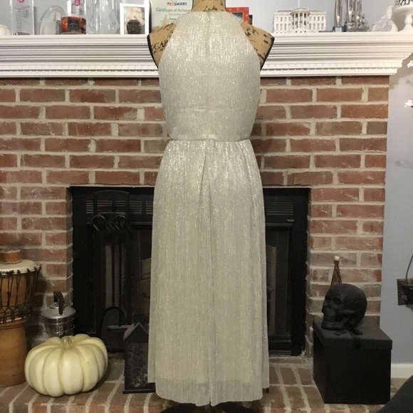 Metallic Halter Dress - Picture 4 of 4